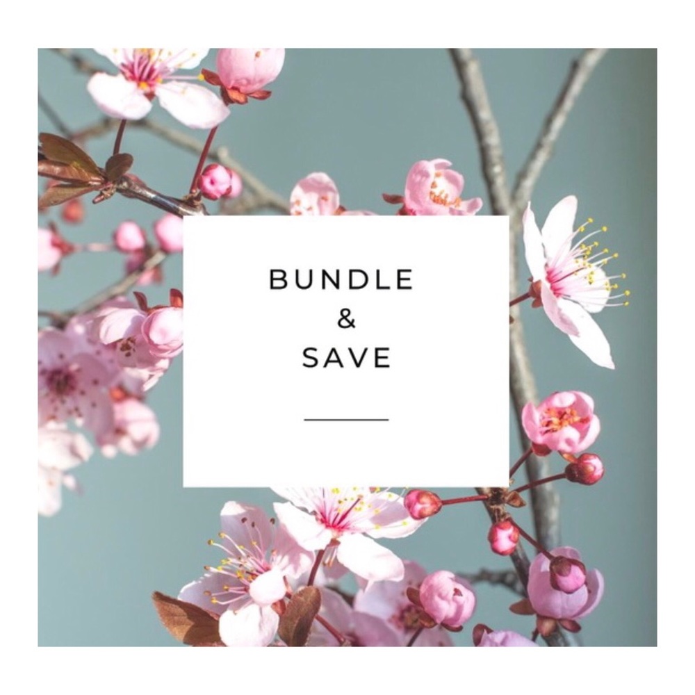 Bundle 2+ items for 15% off! 😊